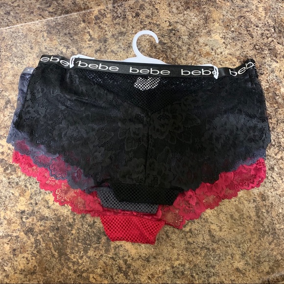 NWT Bebe 3-Pack Boy legs panties - Picture 5 of 6